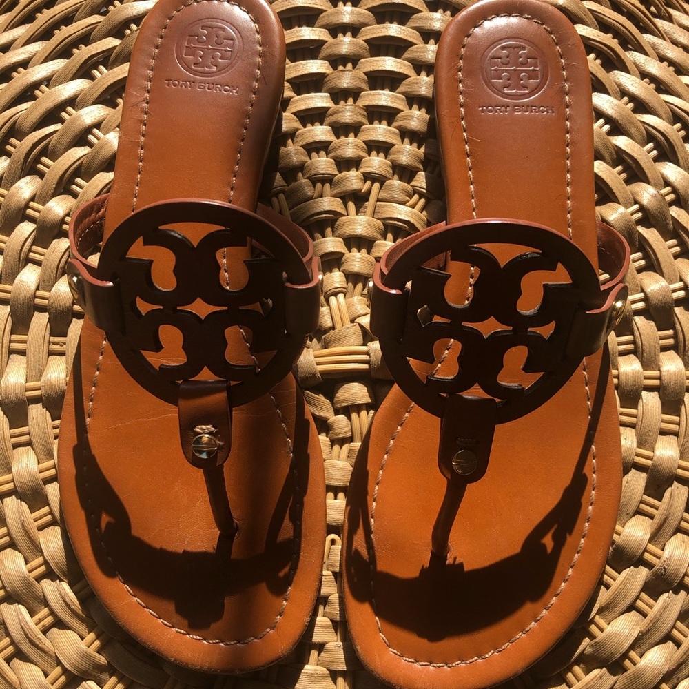 Tory Burch Miller Sandal like new. Fits like a 7.5